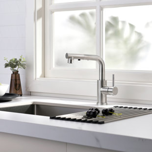 CREA Pull Out Kitchen Sink Faucet, Bar Faucet