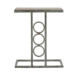 ELLAHOME Ringlet Stone Top End Table