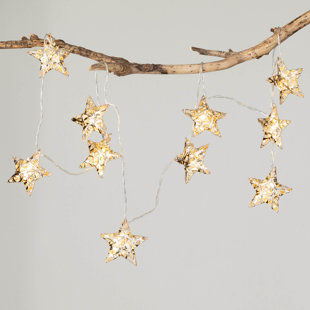 CLOVER LANE Metal 72'' Stars Novelty Garland Garland - Lights Included