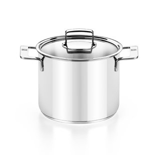 Bra Monix La Signatura 5.2 Stainless Steel Stock Pot with Lid