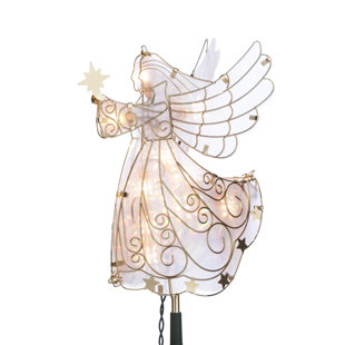 THE HOLIDAY AISLE® Metal Astrology & Stars Tree Topper - Lighted