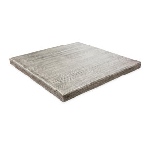 TRUEFORM CONCRETE Plank WoodForm Concrete® Rectangular Table Top for Indoor and Outdoor Use - Wood Grain Look, Feel, and Texture