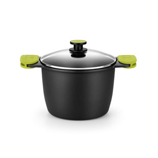 Bra Monix Gourmet 7.2 qt. Non Stick Anodized Aluminum Stock Pot with Lid