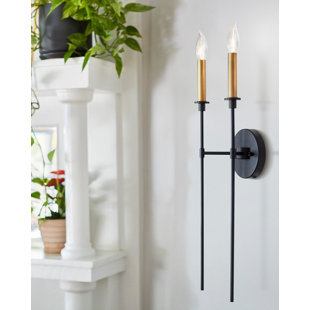 BEACHCREST HOME™ Krieg Steel Wall Sconce