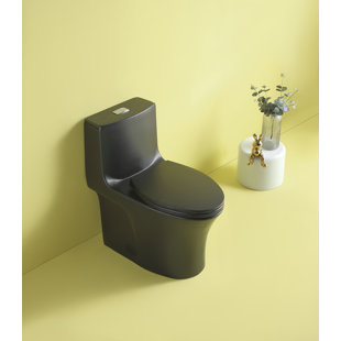 Harebell 1.6 Gallons GPF Elongated One-Piece Toilet (Seat Included)