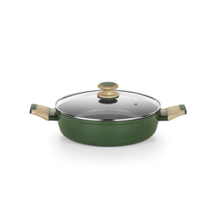 Bra Monix 2.1 qt. Non Stick Anodized Aluminum Stock Pot with Lid