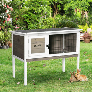 PAWHUT Weather Resistant Rabbit Hutch