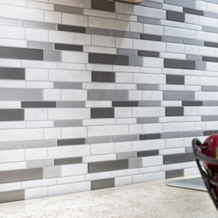 TACKTILE Tack Tile Peel & Stick Vinyl Backsplash
