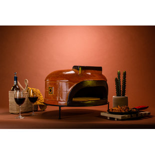 Tierra Firme Talavera Clay Free Standing Wood Burning Pizza Oven