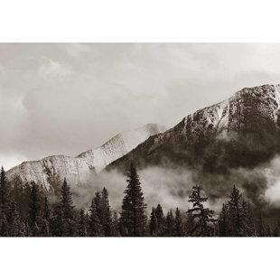 IDEA4WALL Banff National Park Panorama with Mountain and Forest Paintable Wall Mural