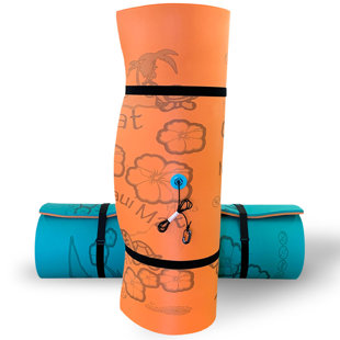 Aqua Lily Pad 20' Maui Floating Island with Foam Pool Noodle Float, Lime Green (Set of 2)