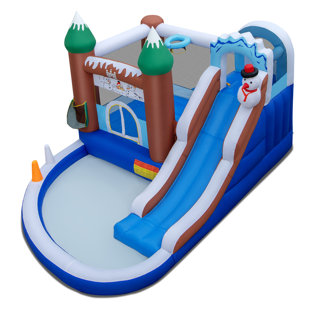 COSTWAY 9.5' x 13.4' Bounce House with Slide