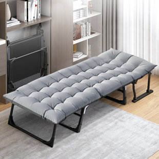 JTANGL Improved 3 in 1 Triple Folding Bed Folding Sofa Bed with Mattress & Pillow and 6 Adjustable Positions