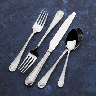 WALLACE Destin 45-Piece 18/10 Stainless Steel Flatware Set, Service for 8