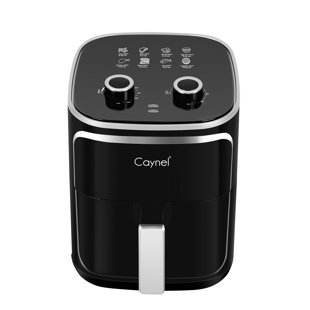 Caynel 5 Quart Compact Air Fryer,1400W Compact Non-Stick Dishwasher-Safe Basket, Black