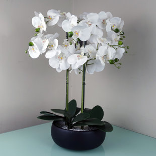 LEAF Kunstblume Orchidee im Topf