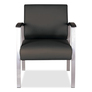ALERA® Polyester/Polyester Blend Seat Lounge Chair with Metal Frame