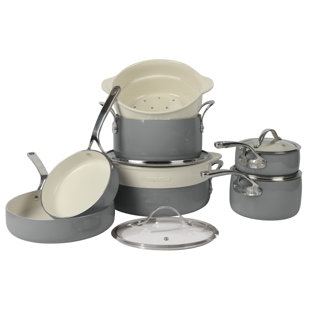 BLOOMHOUSE 12 - Piece Non-Stick Aluminum Cookware Set