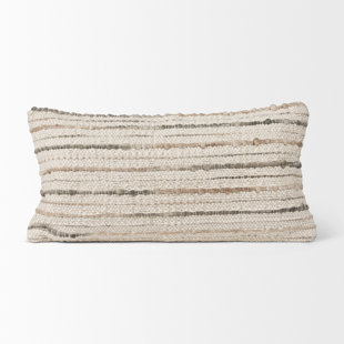 MERCANA Striped Cotton Blend Pillow Cover