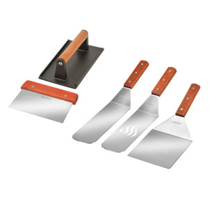 Hitechluxe Barbecue 5Pcs Grill Griddle Tools Accessories