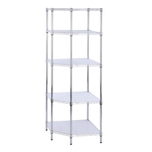 HONEY CAN DO 4-Tier Metal Height-Adjustable Shelving Unit (26" W x 72" H x 18" D)