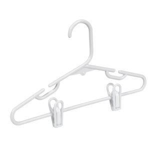 REBRILLIANT Sverre Plastic Hangers With Clips for Skirt/Pants (Set of 18)