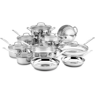 Cuisinart Chef's Classic 17 Piece Stainless Steel Cookware Set