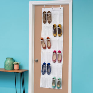 REBRILLIANT 12 Pair Overdoor Shoe Organizer (Set of 2)