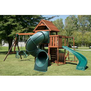 SWING-N-SLIDE Grandview Twist Complete Swing Set