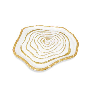 HOUSE OF HAMPTON® Isen Glass Decorative Plate - Set of 4