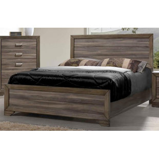 FOUNDSTONE™ Spaelden Queen Solid Wood Upholstered Panel Bed