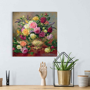 FLEUR DE LIS LIVING Alexica Roses from a Victorian Garden' by Albert Williams Painting Print