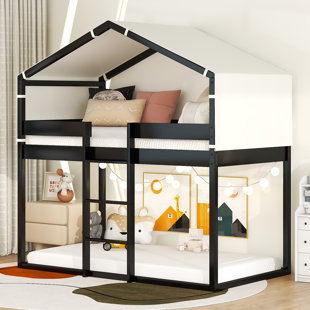 HARPER ORCHARD Beaty Kids Twin Over Twin Bunk Bed