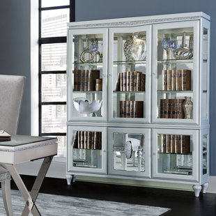 MICHAEL AMINI Melrose Plaza Lighted China Cabinet