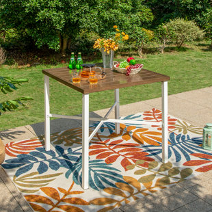 HOKKU DESIGNS Rominna Powder Coated Steel Bar Table