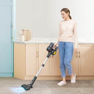 HACBOP RETRO Cordless Vacuum Cleaner, 6 In 1 Cordless Hoover Lightweight With Self-Standing, Powerful Stick Vacuum Cleaner With 35Mins Runtime Detachable Battery