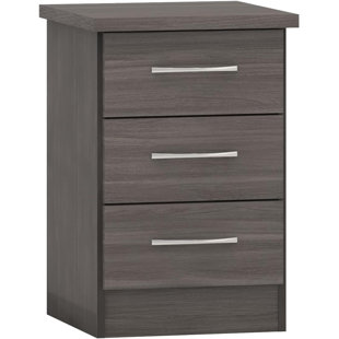 ZIPCODE DESIGN Cascio 3 Drawer Bedside Table