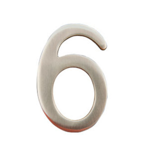 IMPERIAL MAILBOX SYSTEMS 3'' H Weather Resistant Brass Self-Adhesive House Letters And Numbers