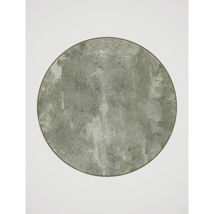 GINZA SIX Machine Woven Polyester Area Rug in Sage Green