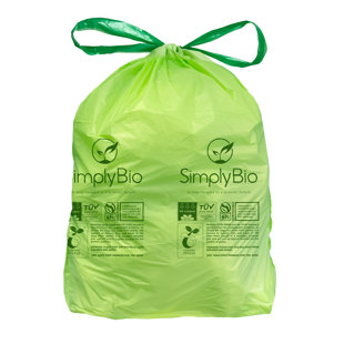 SIMPLY BIO 13 Gallons Resin Trash Bags - 30 Count