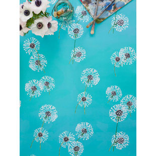 INDIA & PURRY Wallpaper: Dandelions on Aqua