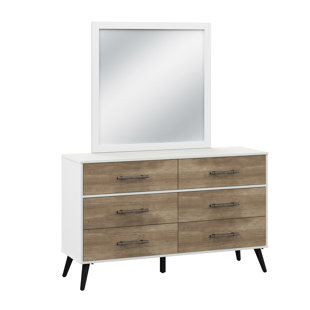 FOUNDSTONE™ Estrith 6 - Drawer Dresser with Mirror