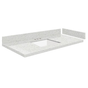 TRANSOLID 48.5'' Quartz Single Bathroom Vanity Top with Sink