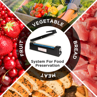 KCOURH Impulse Heat Sealer 12 Inch Mylar Bag Sealer Heat Seal Machine with Two Fuse & Replacement Kits