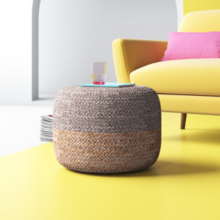 HASHTAG HOME Rae Upholstered Pouf