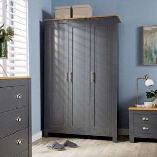 17 STORIES Camden 3 Door Bedroom Storage Wardrobe