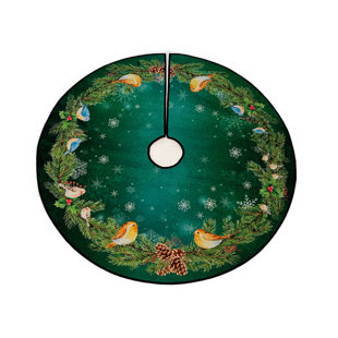 ARTZTEX Winter Birds Tree Skirt
