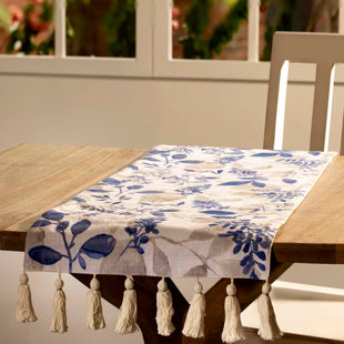 INDIA.CURATED. Rectangular Floral Table Runner