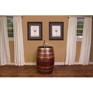 NAPA EAST COLLECTION 28" Whole Refinished Wine Barrel Cabinet