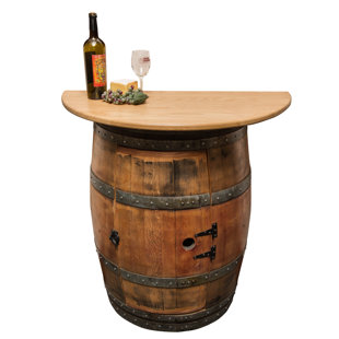 NAPA EAST COLLECTION Napa East 28" Barrel Bar with Wine Storage